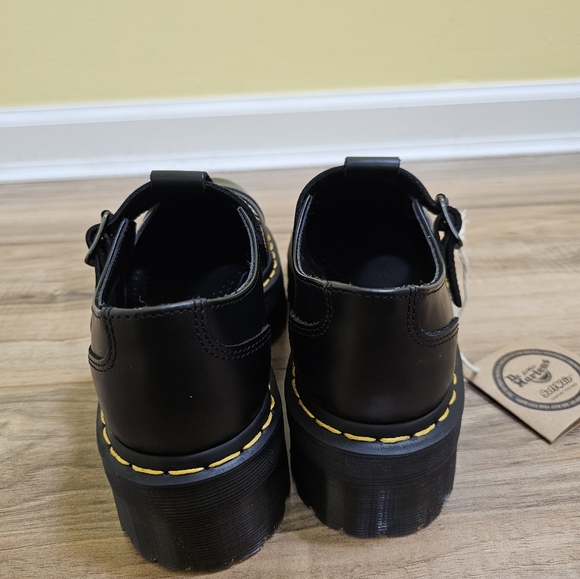 DR. MARTENS BETHAN POLISHED SMOOTH LEATHER PLATFORM SHOES - Picture 6 of 13